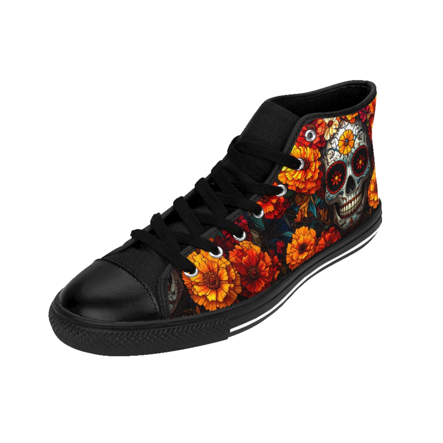 Sugar Skull and Marigolds High Top Sneakers
