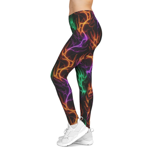 Neon Flame Leggings