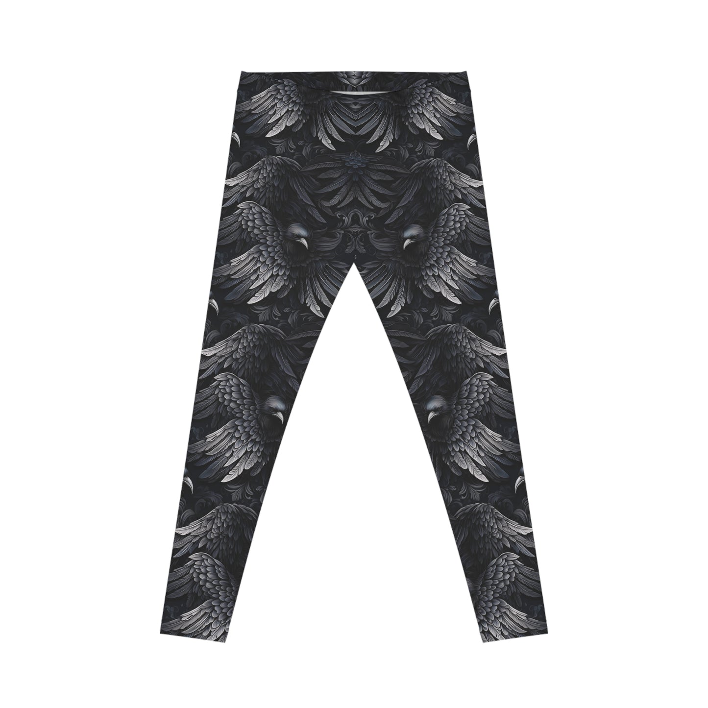 Dark Raven Pattern Leggings