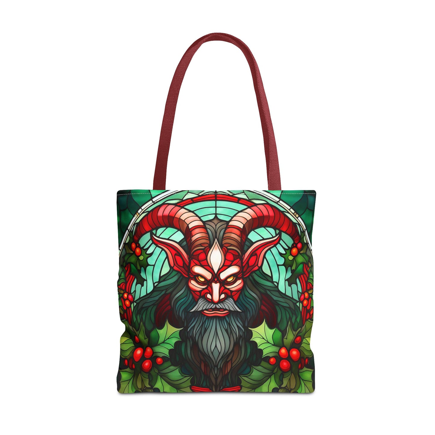 Stained Glass Krampus Tote Bag