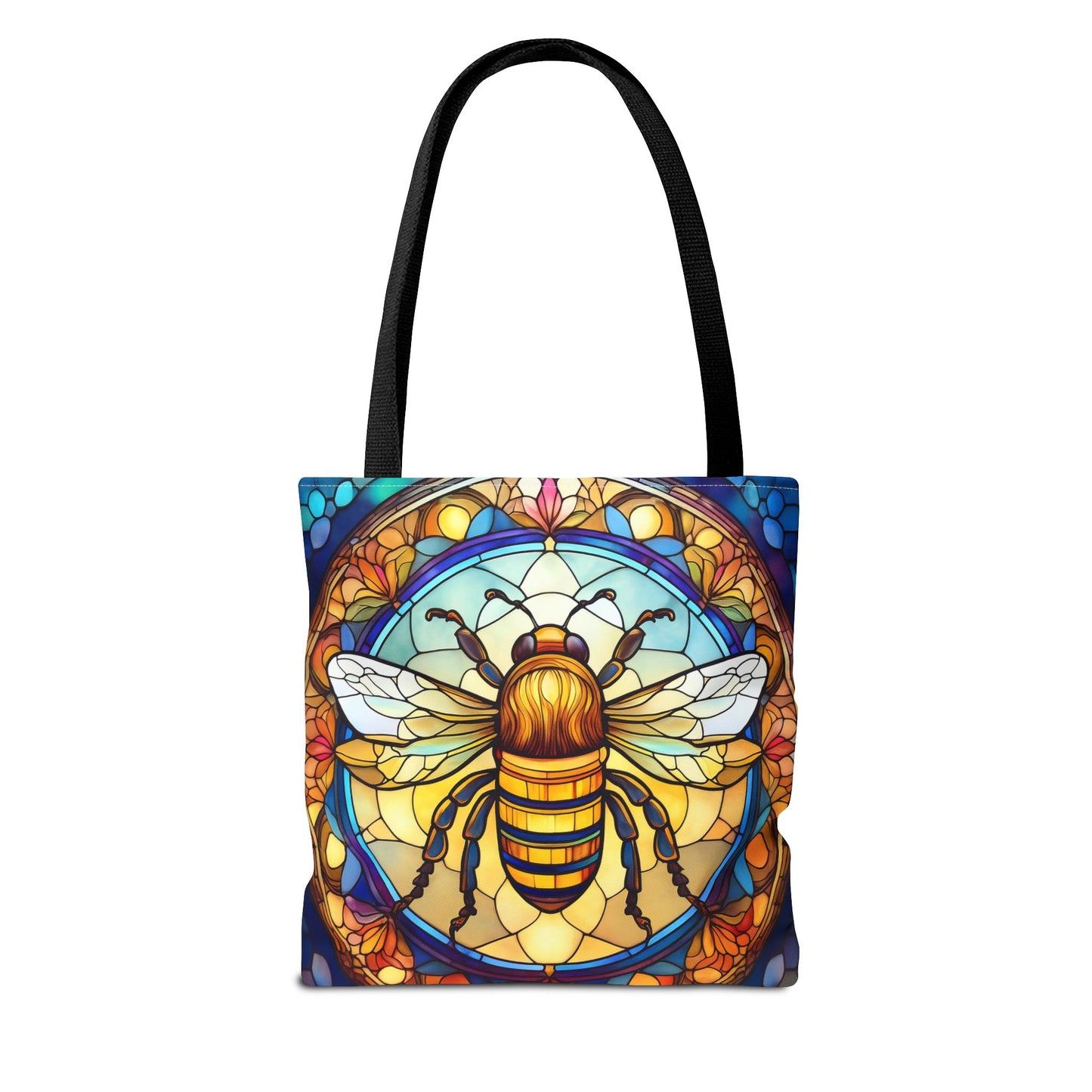 Stained Glass Bee Tote Bag