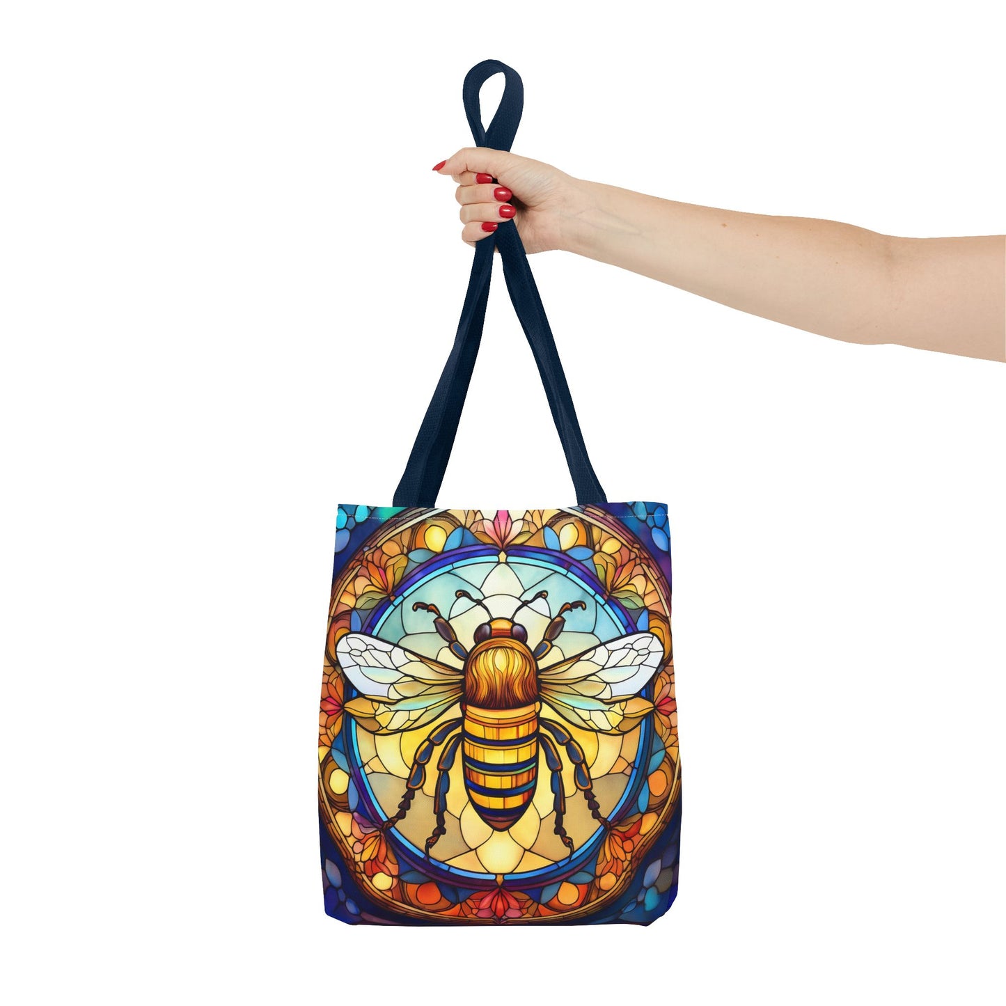 Stained Glass Bee Tote Bag