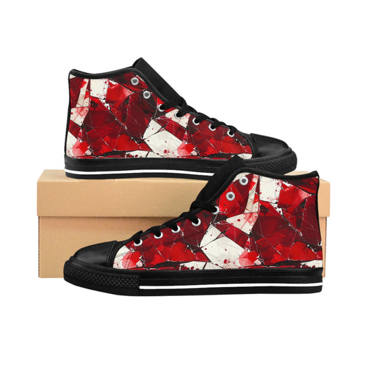 Bloody Glass Shards - Men's Classic High Top Sneakers