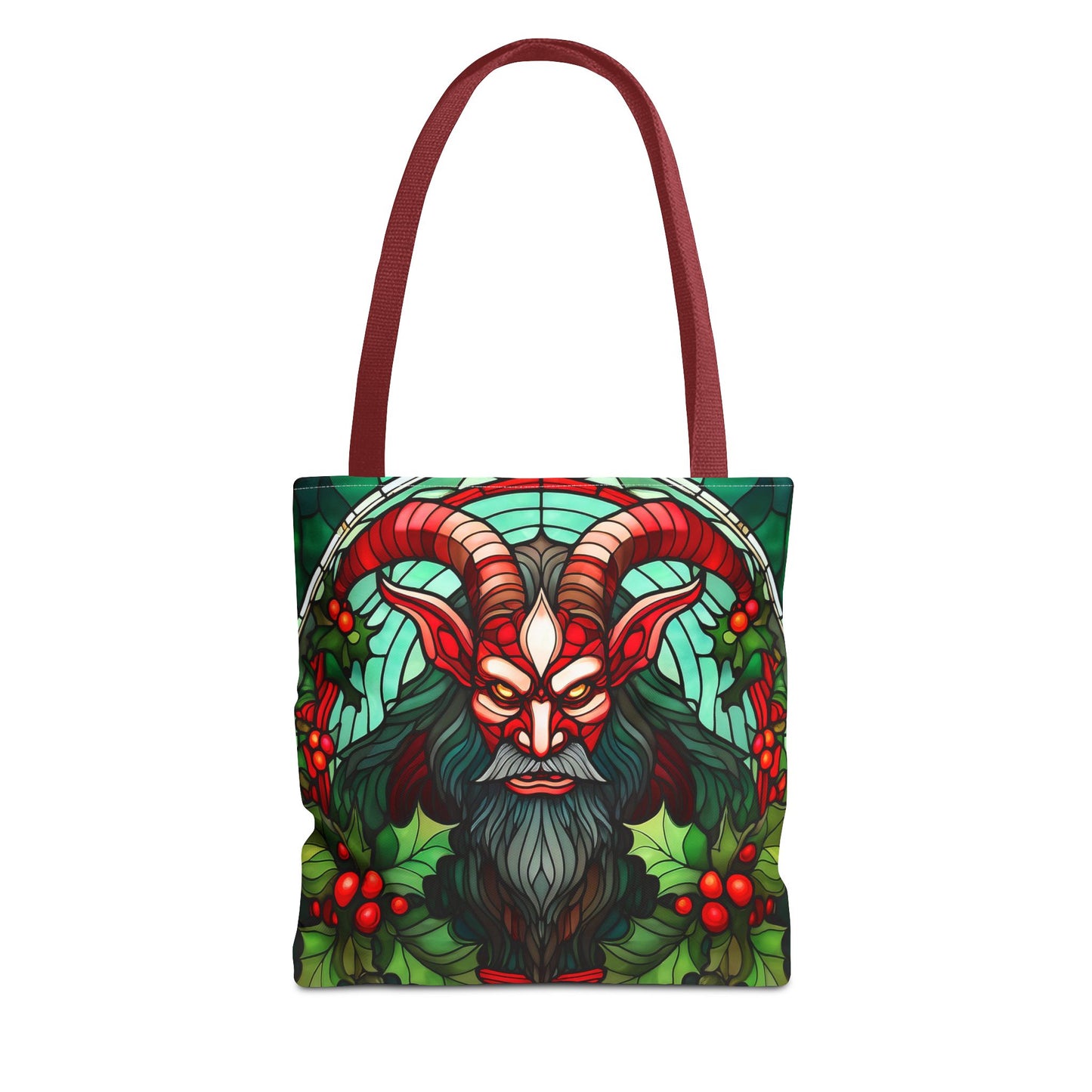 Stained Glass Krampus Tote Bag