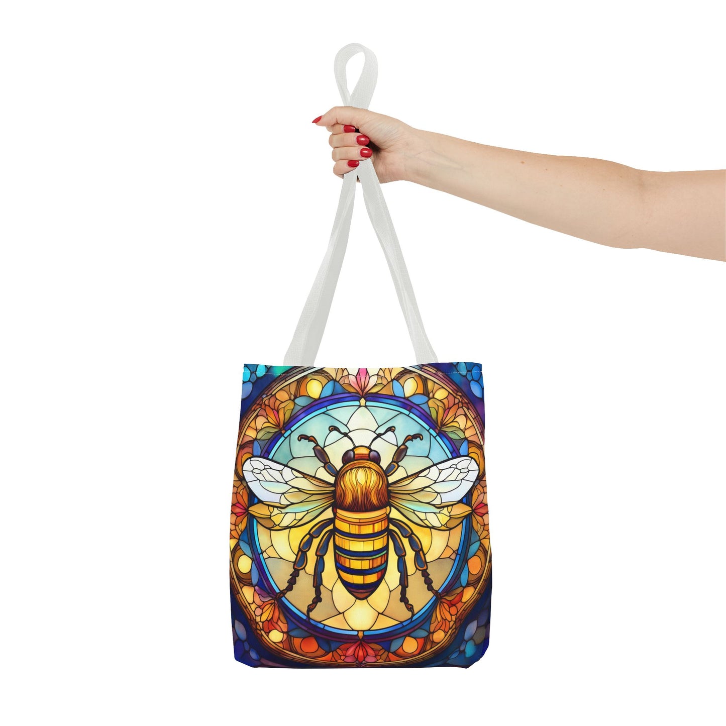 Stained Glass Bee Tote Bag
