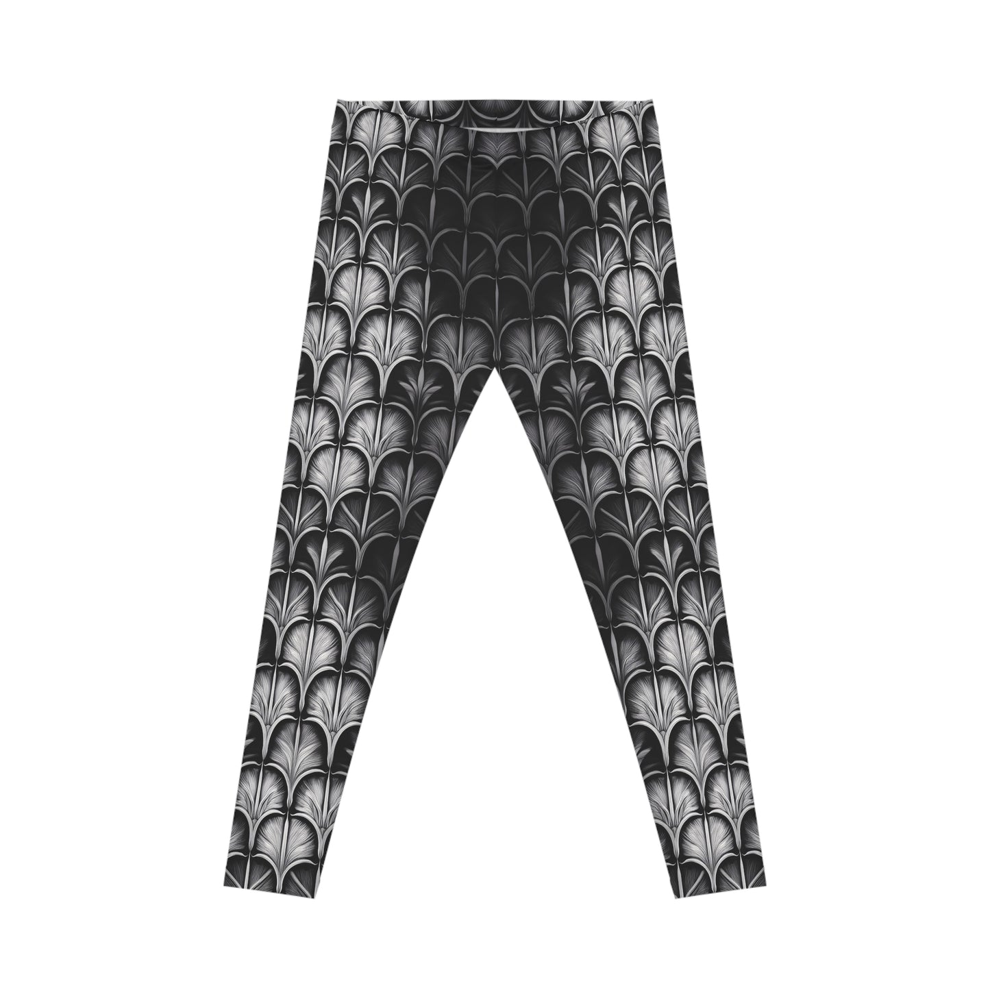 Metal Tile Pattern Leggings