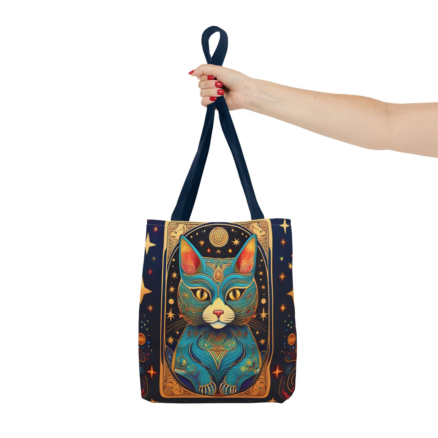 Tarot Style Cat Tote Bag