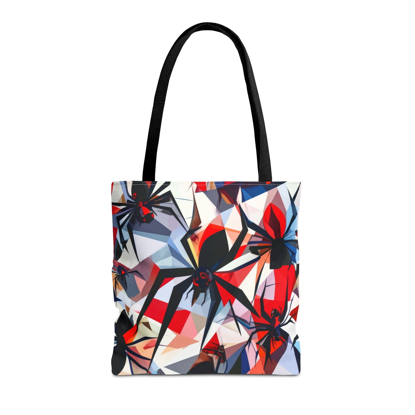 Stained Glass Cubist Style Spider Tote