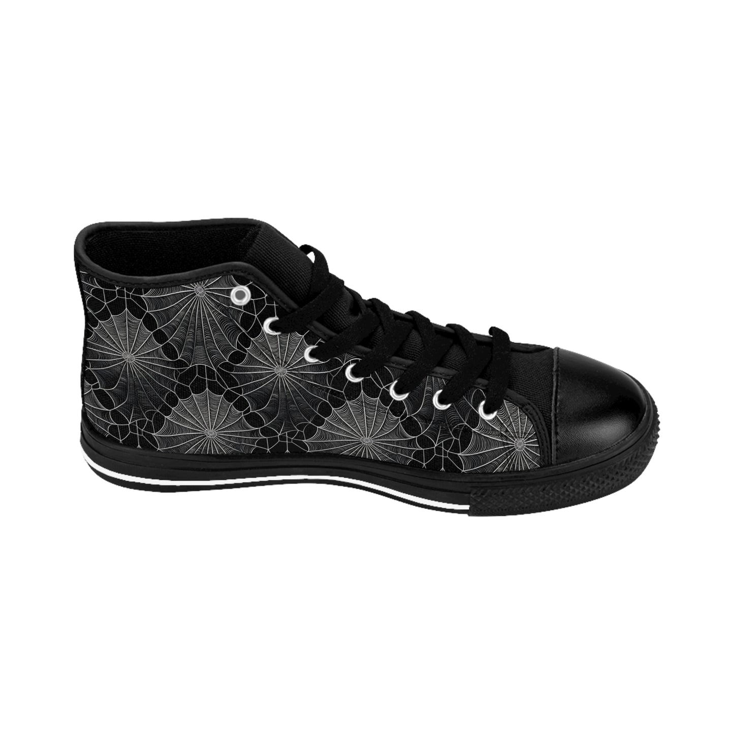 Dark Spiderwebs - Women's Classic High Top Sneakers
