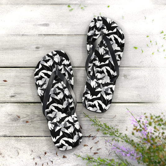 Bat Cubism Flip Flops