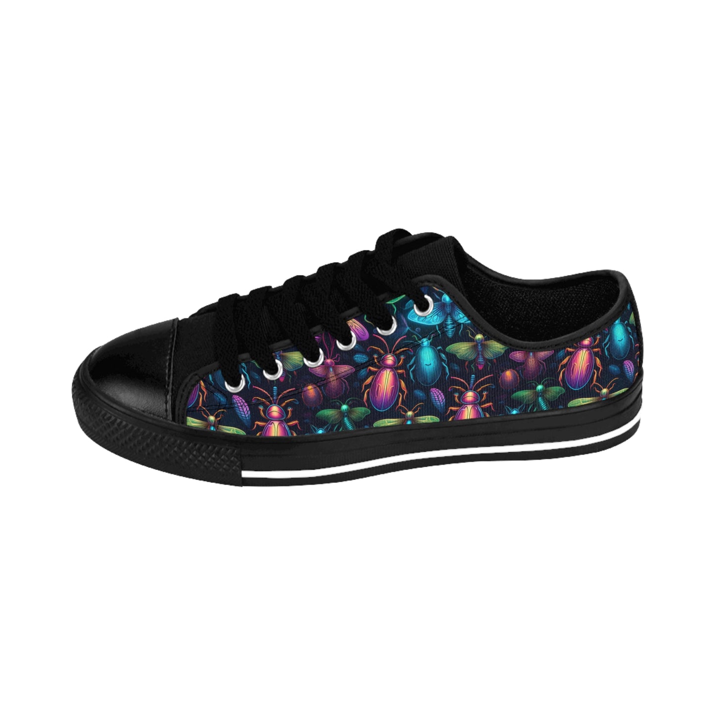 Neon Creepy Crawlies - Women's Classic Low Top Sneakers
