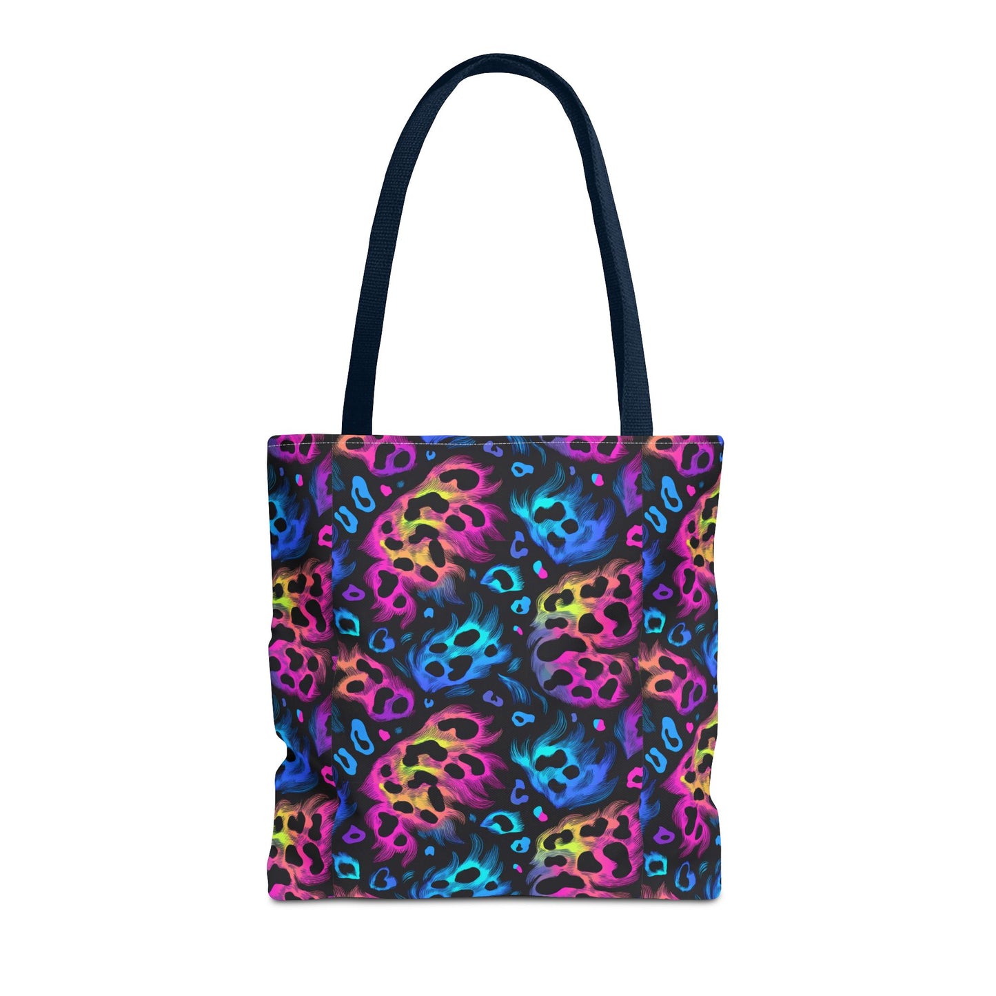 Neon Leopard Print Tote Bag