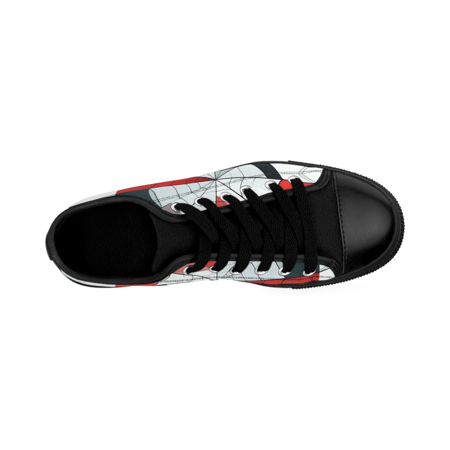 Spiderweb Cubism - Women's Classic Low Top Sneakers