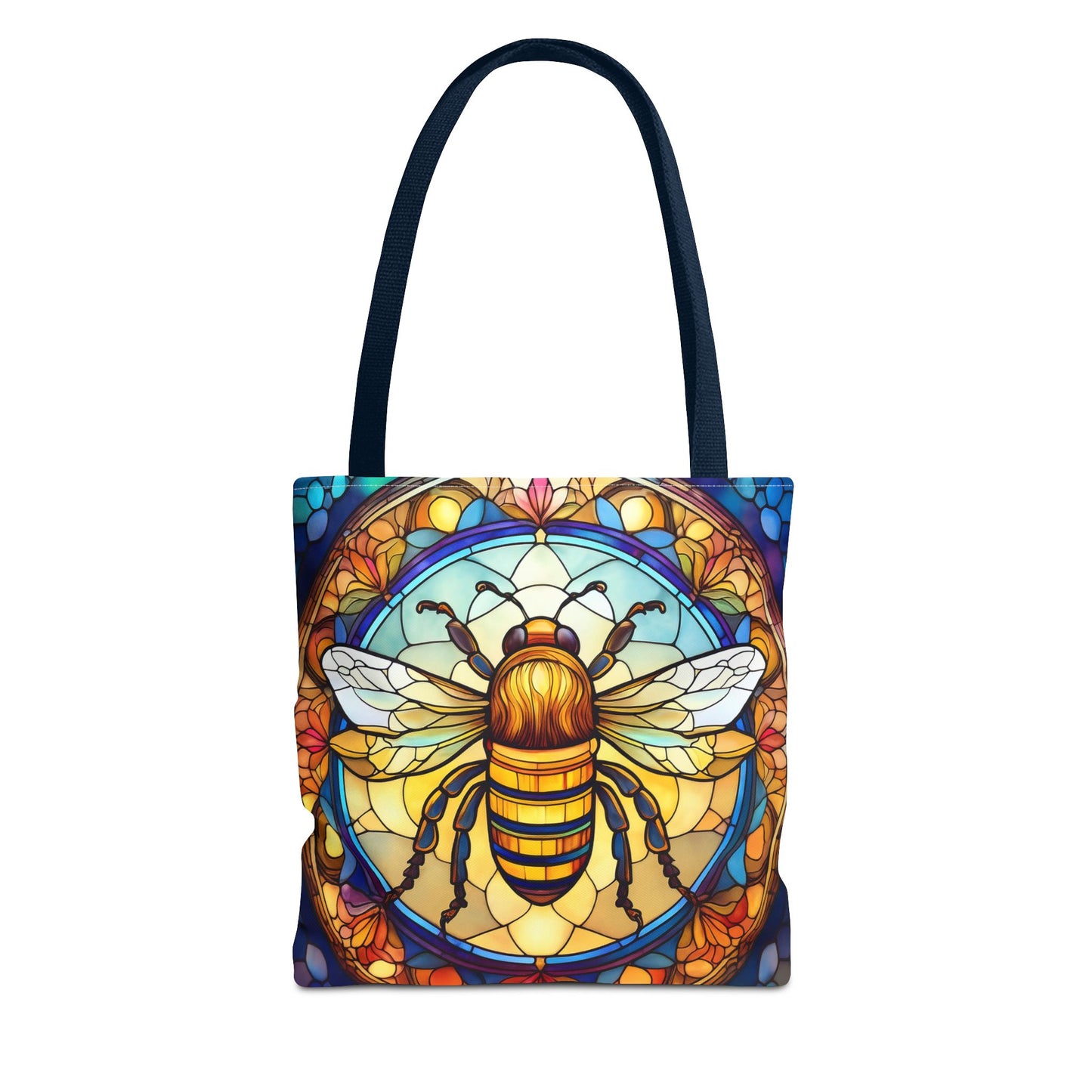 Stained Glass Bee Tote Bag