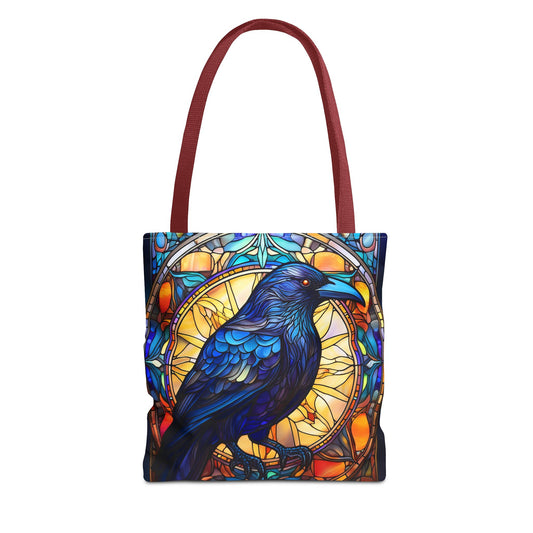 Stained Glass Raven Tote