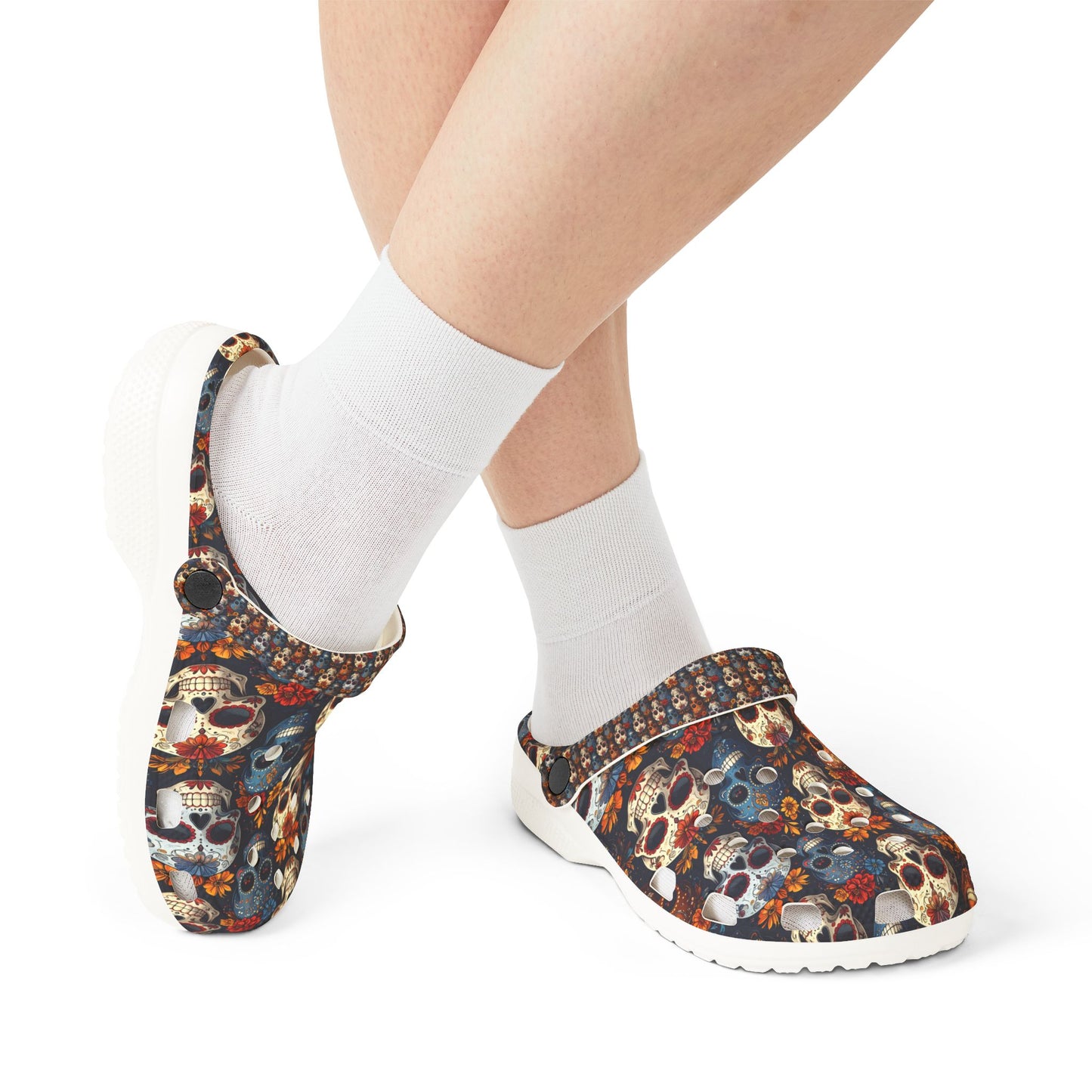Sugar Skulls & Marigolds Unisex Clogs