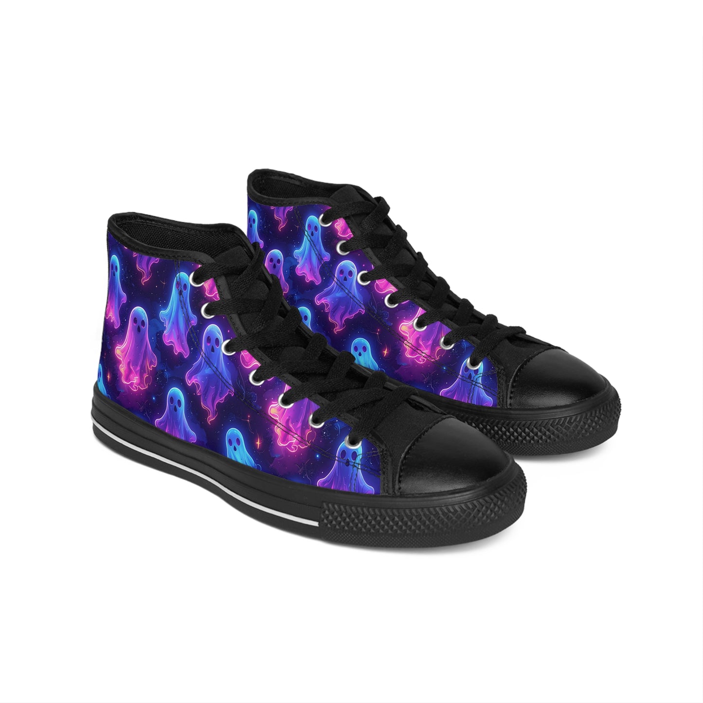 Ghostly Glow - Women's Classic High Top Sneakers