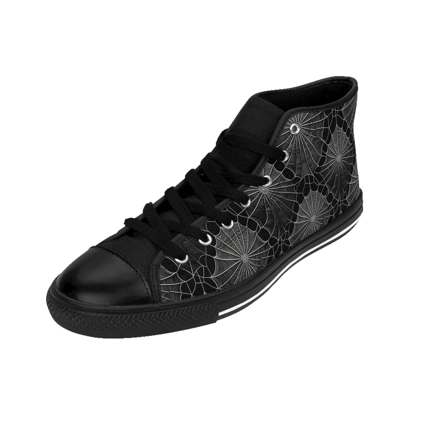 Dark Spiderwebs - Women's Classic High Top Sneakers