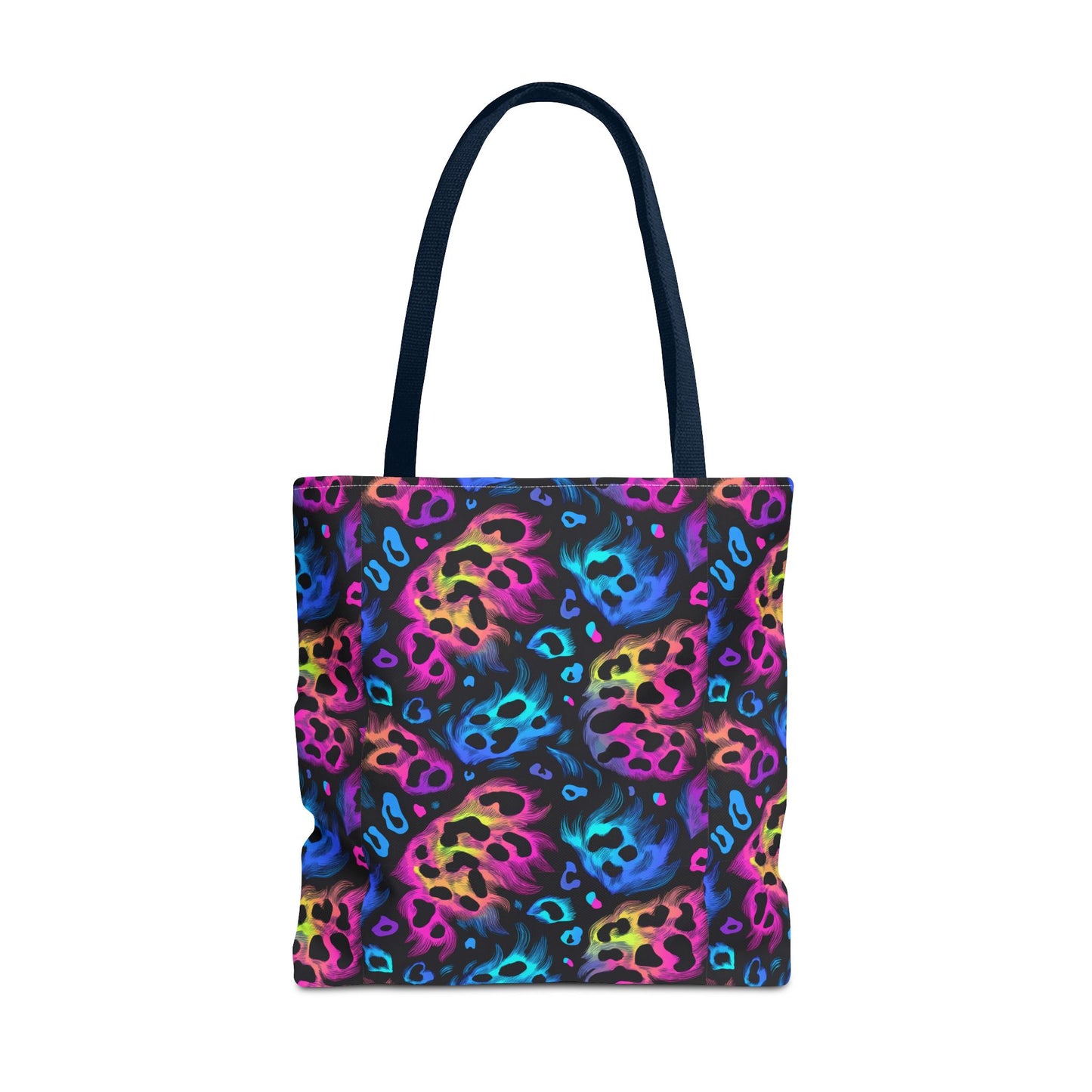 Neon Leopard Print Tote Bag