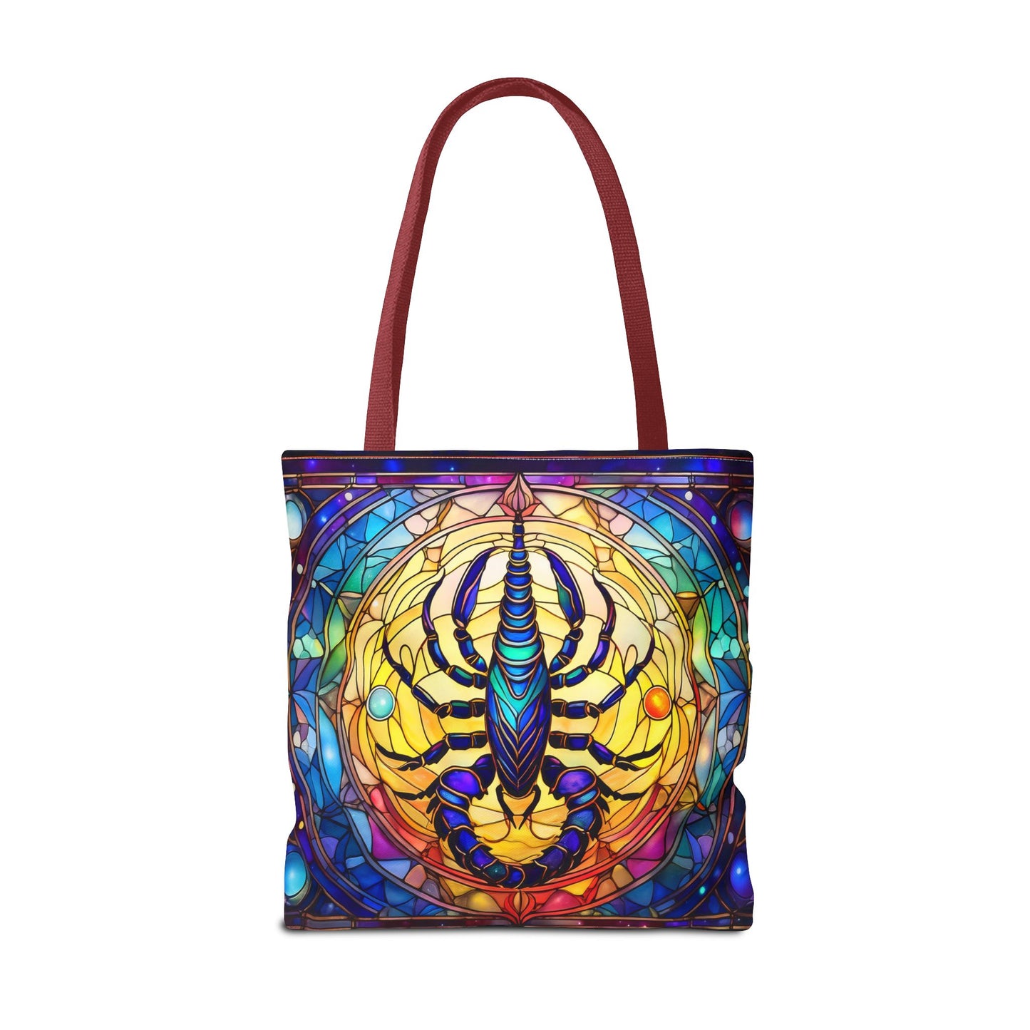 Scorpio Stained Glass Style Tote Bag (All Over Print)