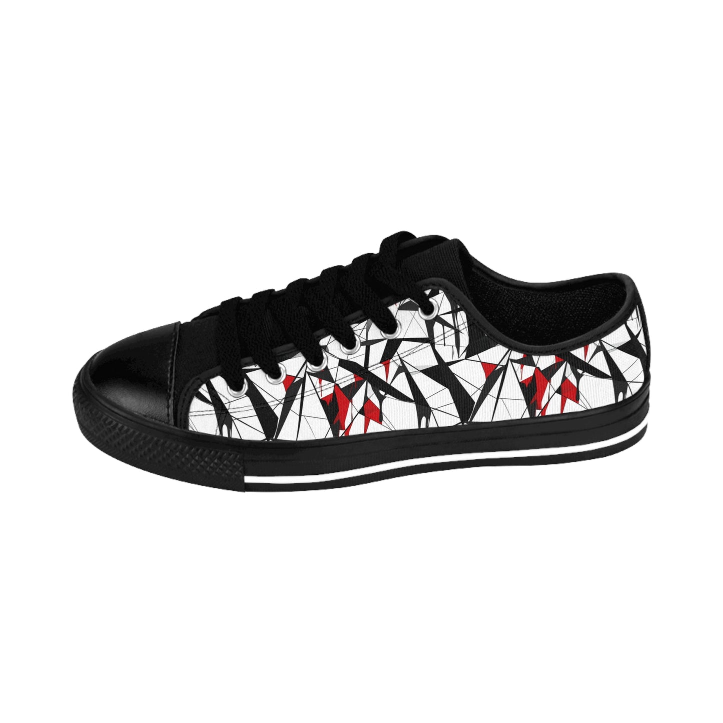 Broken Glass Cubism - Women's Classic Low Top Sneakers