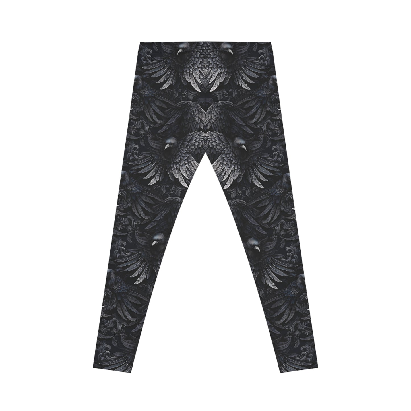 Dark Raven Pattern Leggings