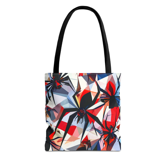 Stained Glass Cubist Style Spider Tote
