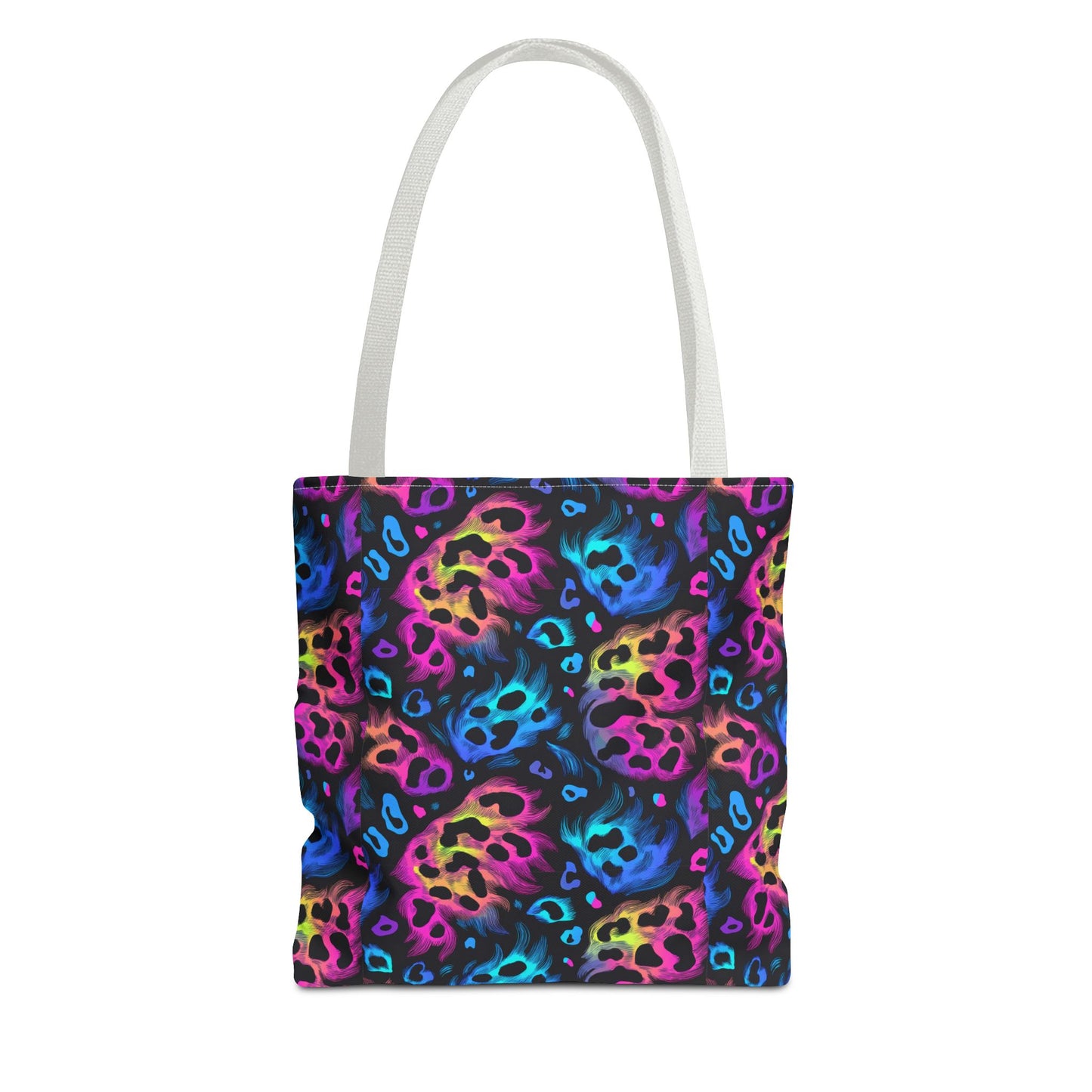Neon Leopard Print Tote Bag