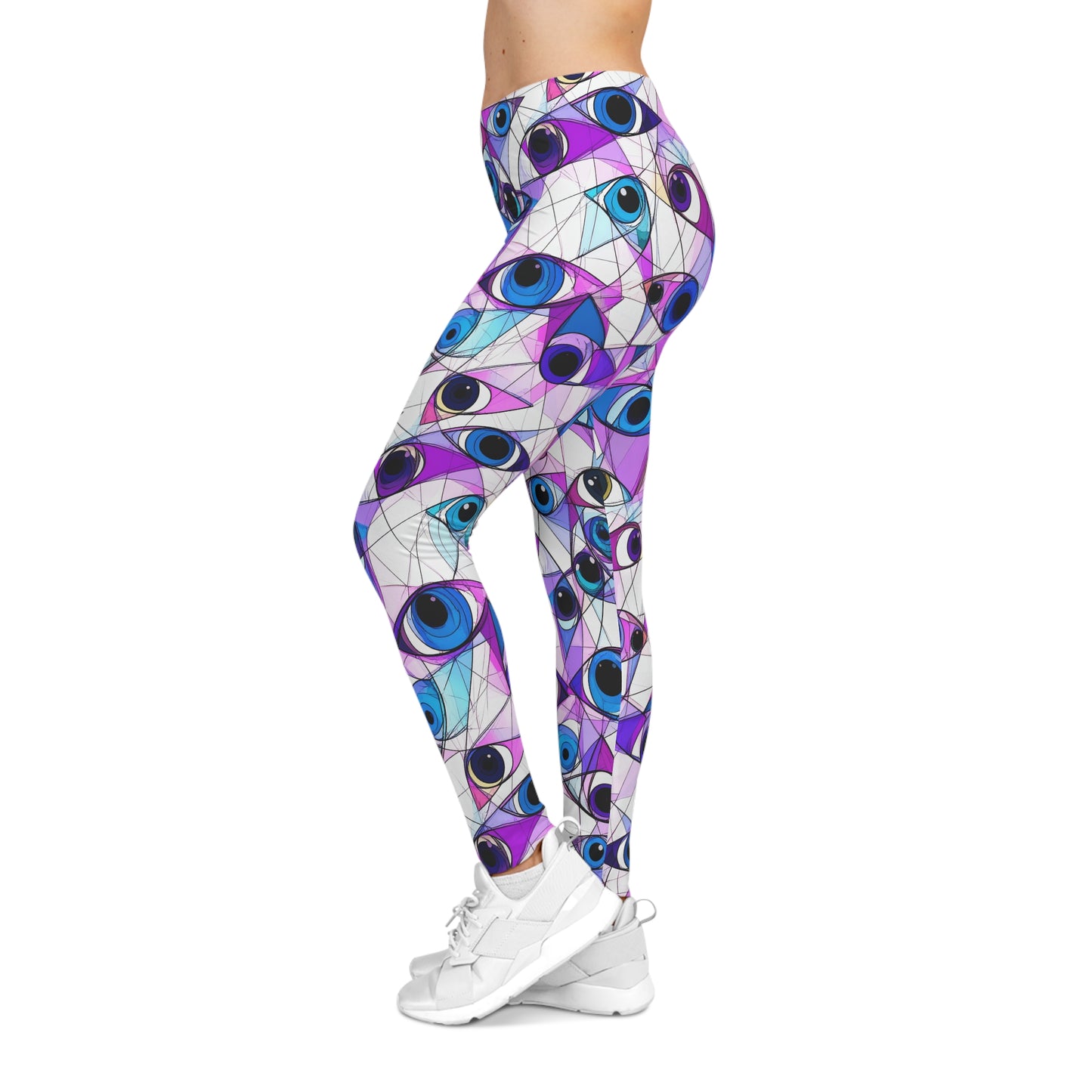 Artsy Cubist Eye Leggings