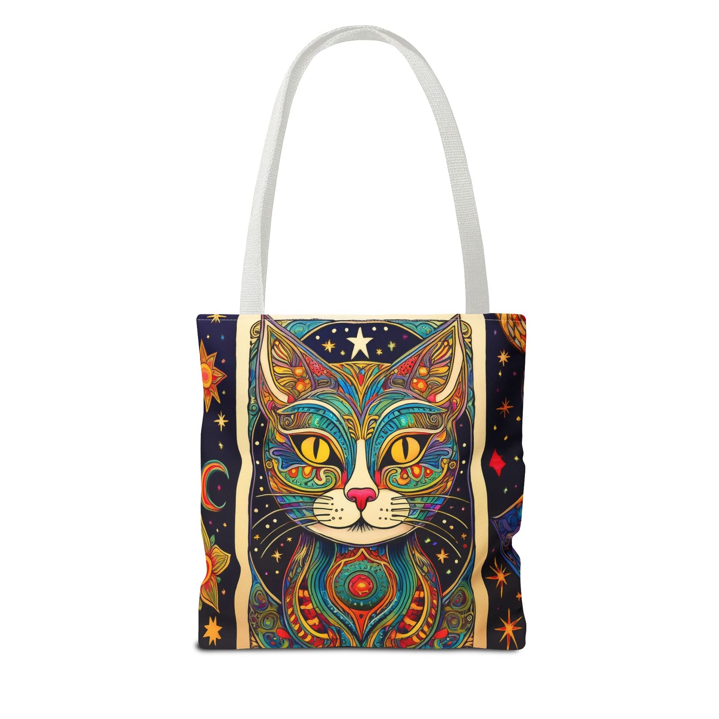 Tarot Style Cat Tote Bag - Multicolor