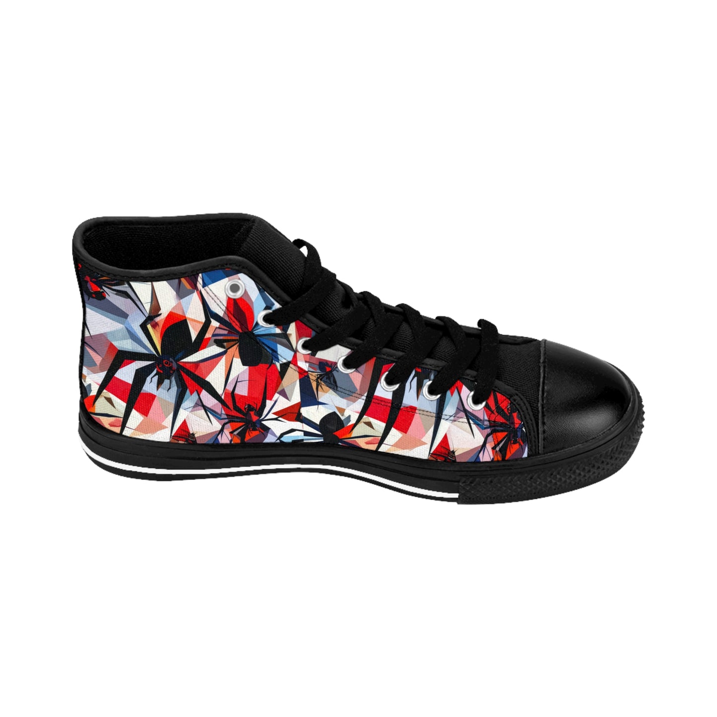 Broken Stained Glass Spiders - Women's Classic High Top Sneakers