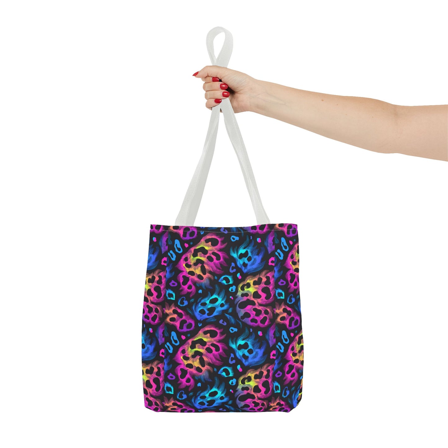 Neon Leopard Print Tote Bag