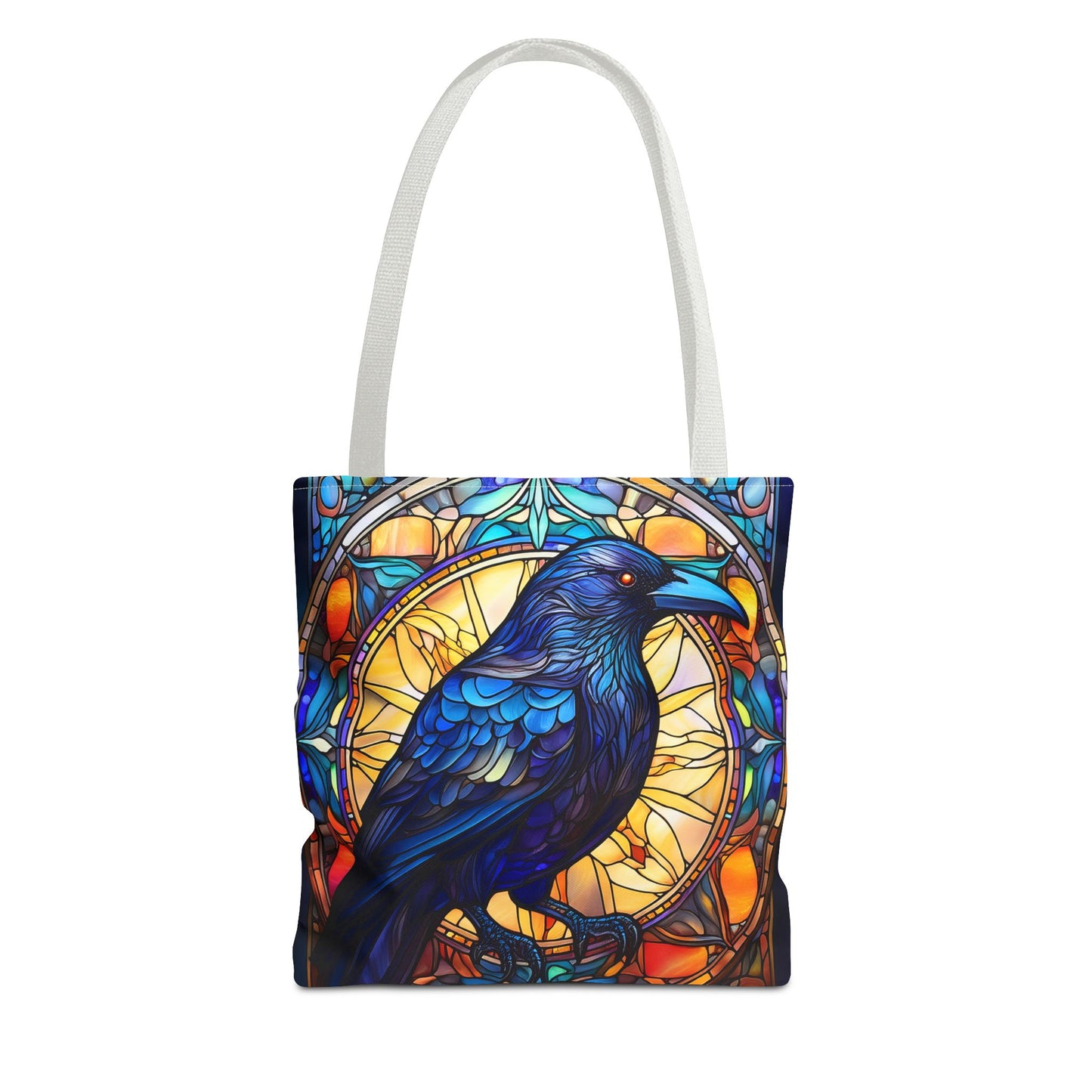 Stained Glass Raven Tote