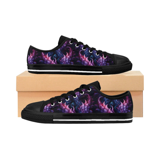 Pink & Purple Spiky Tentacles - Women's Classic Low Top Sneakers