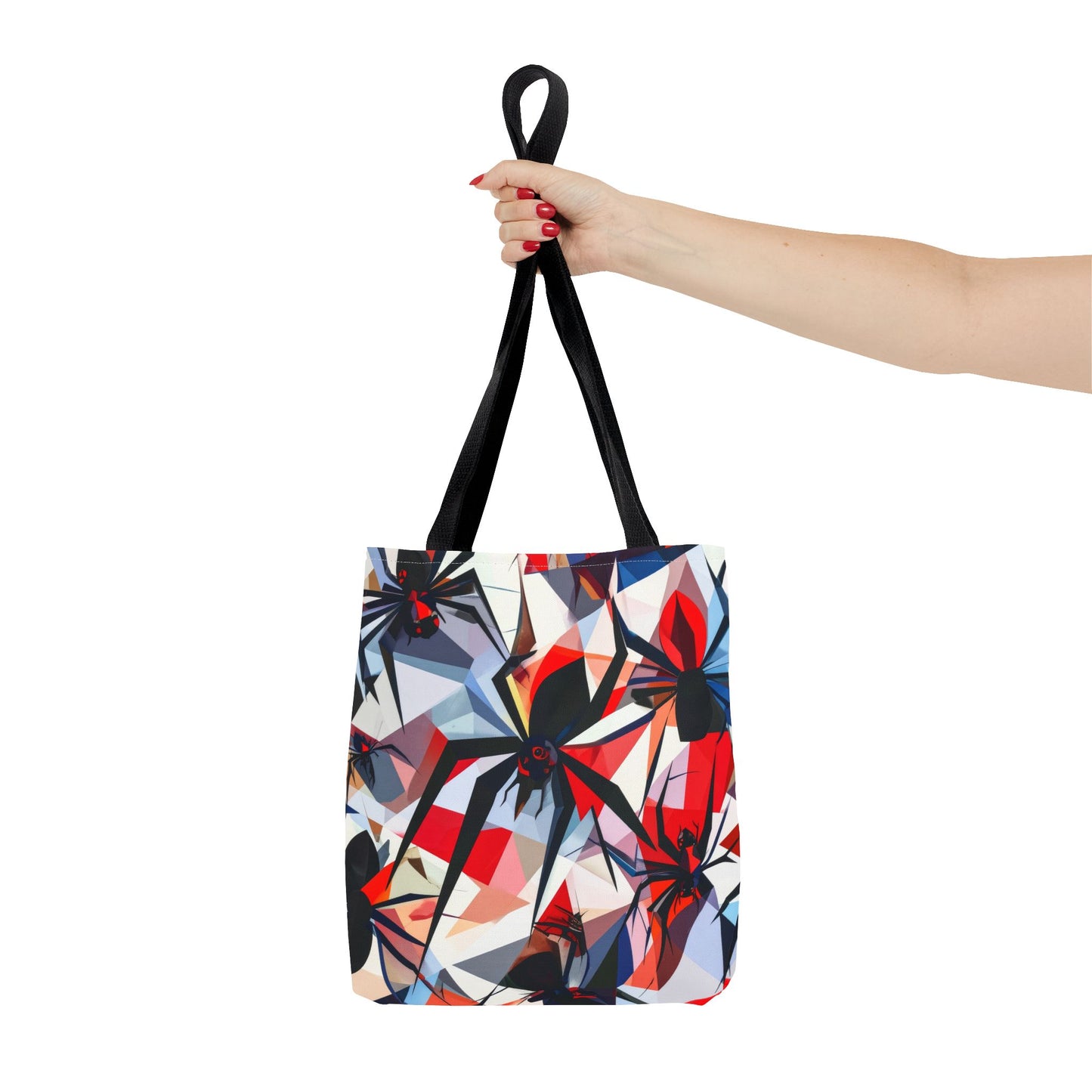 Stained Glass Cubist Style Spider Tote