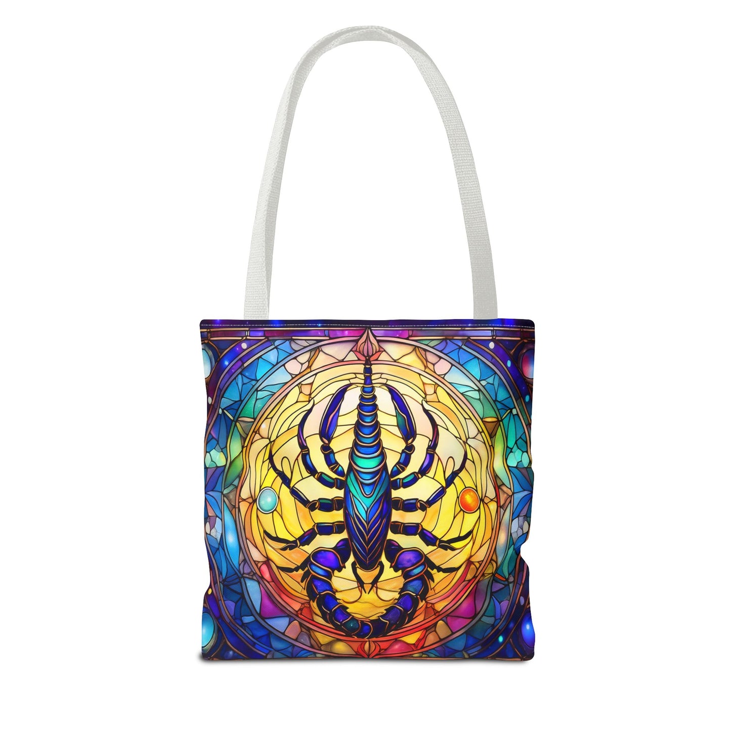Scorpio Stained Glass Style Tote Bag (All Over Print)