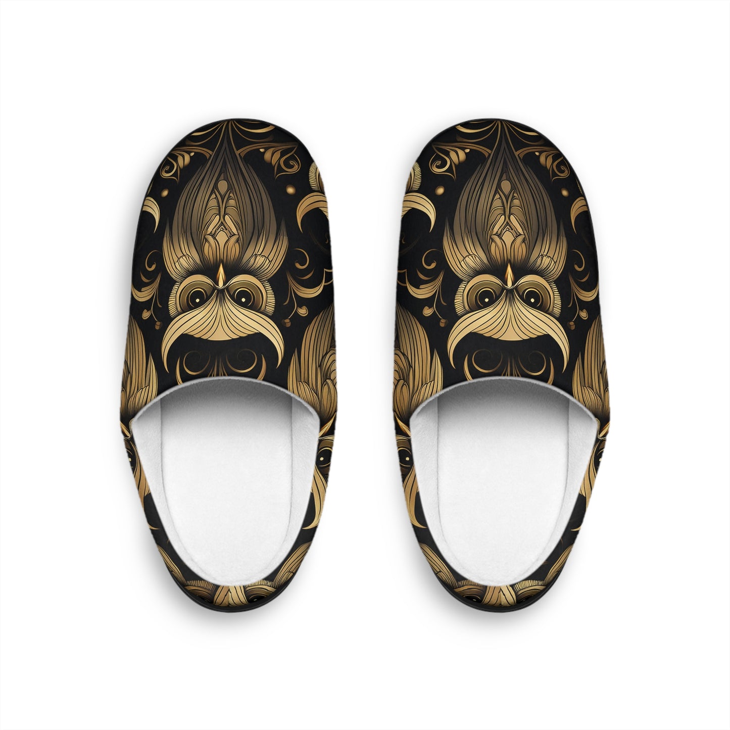Art Deco Owl - Luxurious Women's Indoor Slippers
