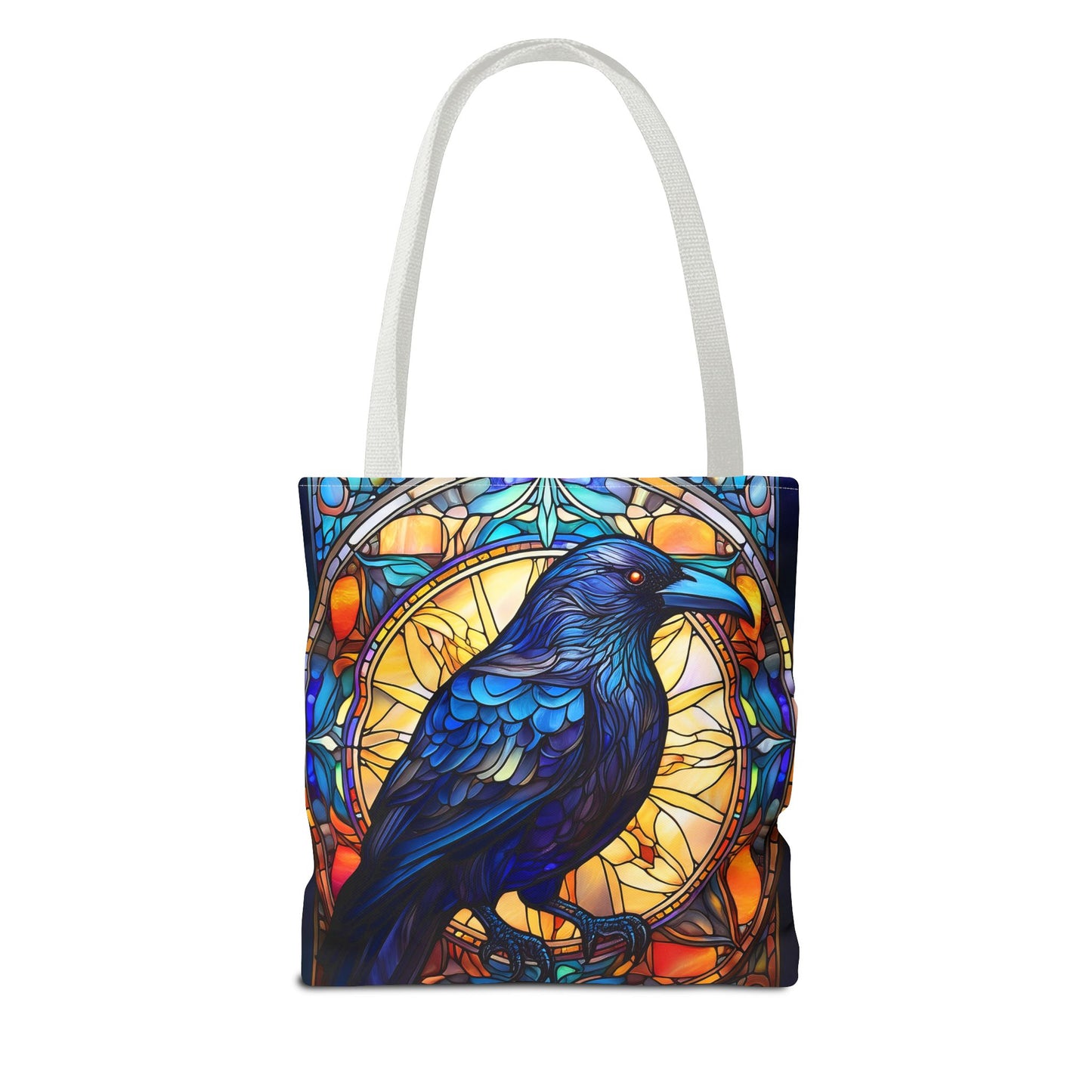 Stained Glass Raven Tote