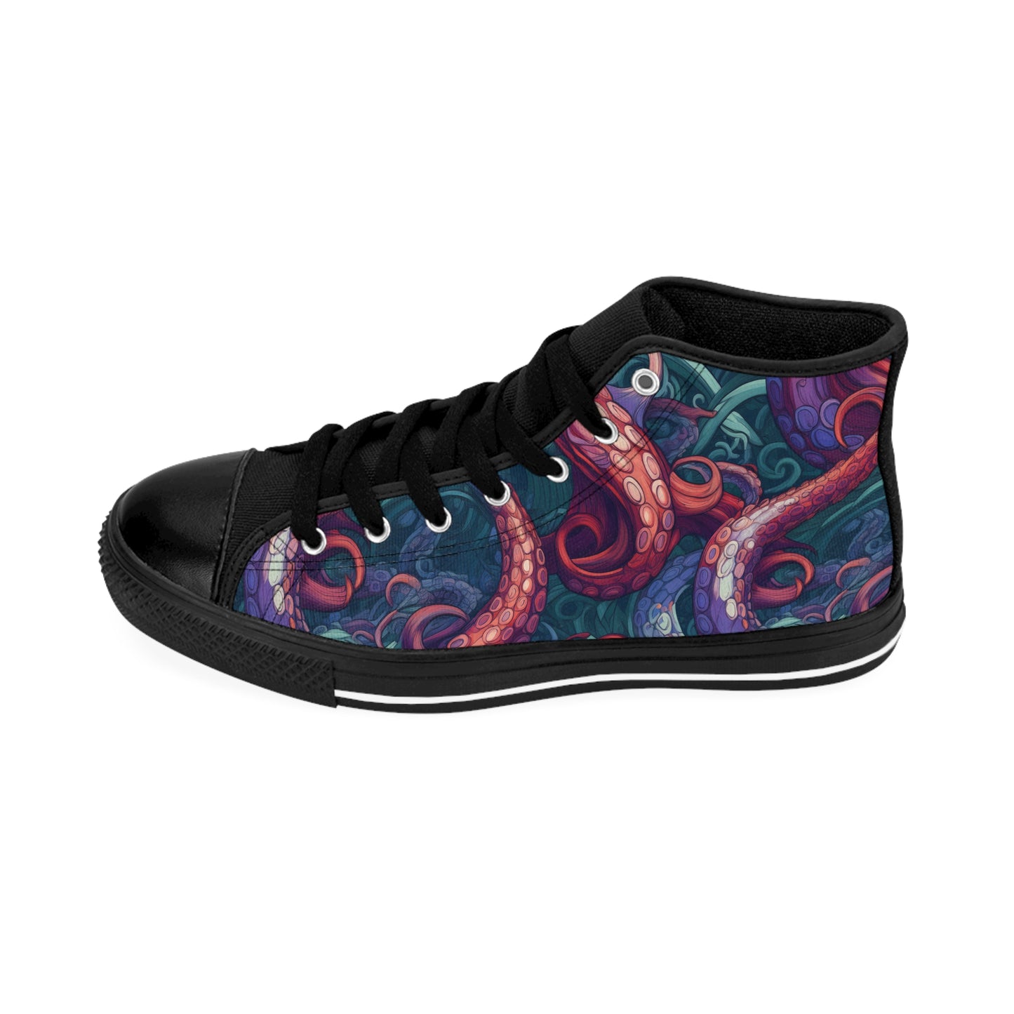Tentacles - Women's Classic High Top Sneakers