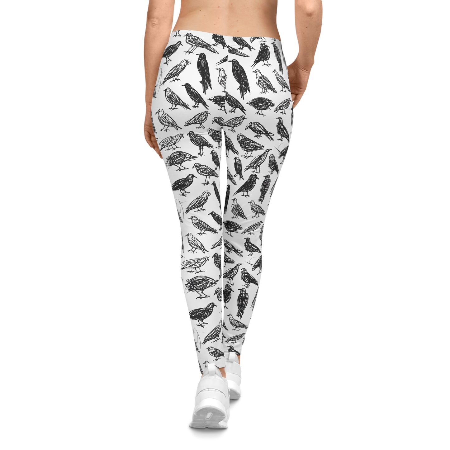 Doodle Raven Leggings