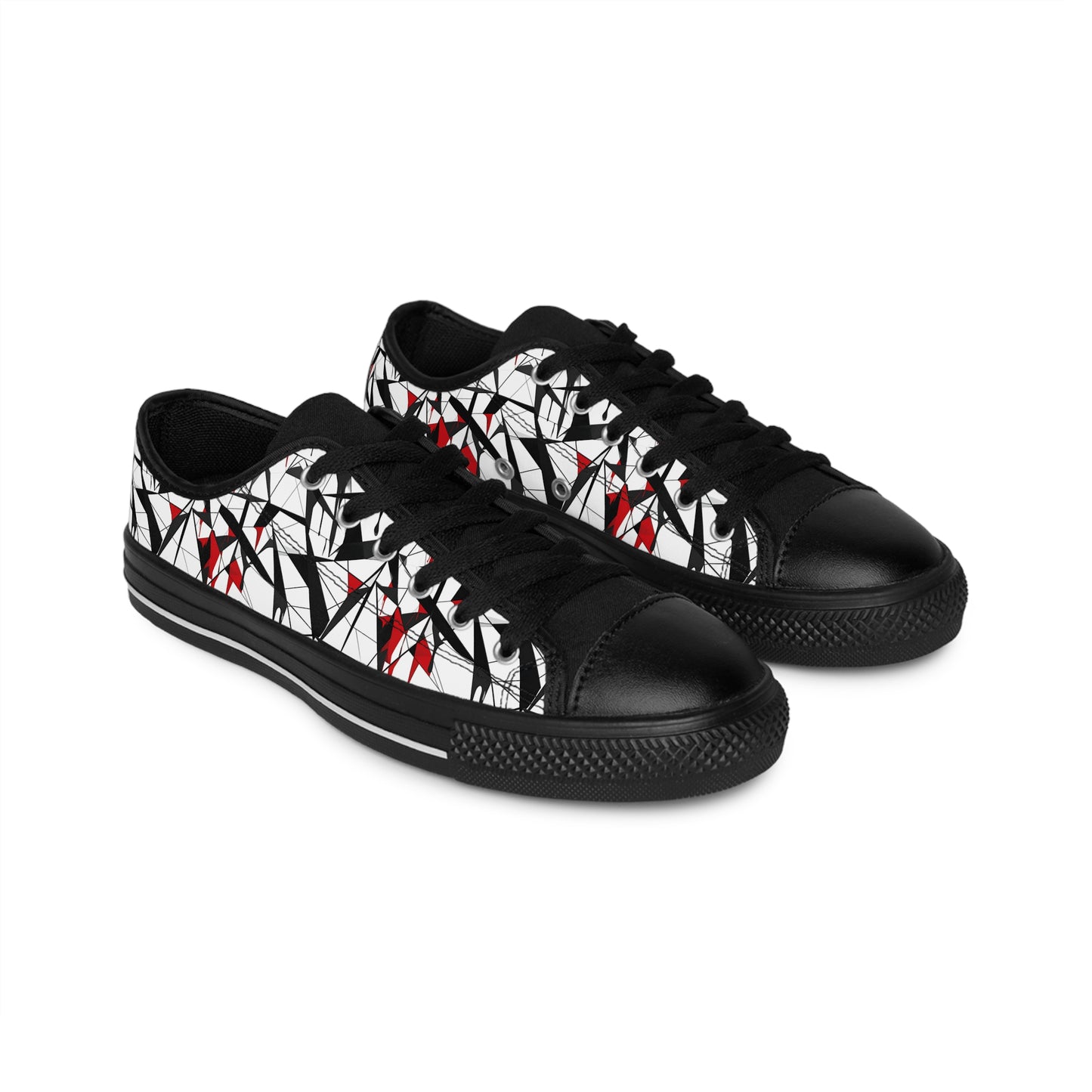 Broken Glass Cubism - Women's Classic Low Top Sneakers