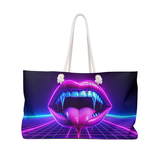 Vaporwave Vamp Weekender Bag, Travel Tote
