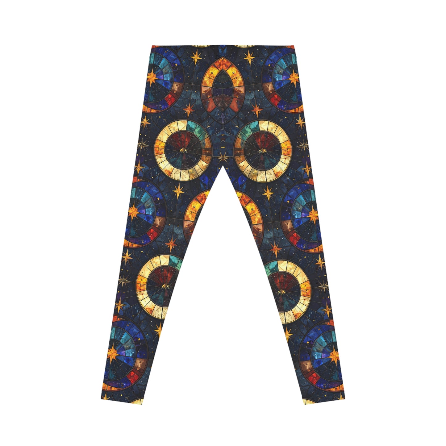 Celestial Stained Glass Style Leggings