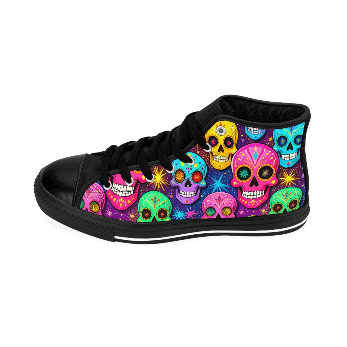 Sugar Skull Dia de los Muertos Classic Sneakers