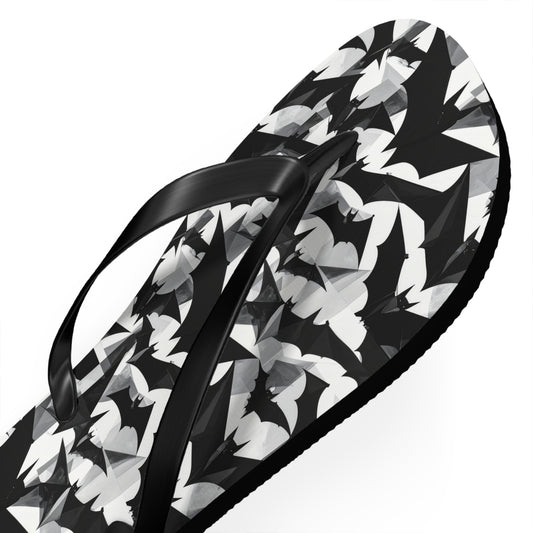 Bat Cubism Flip Flops