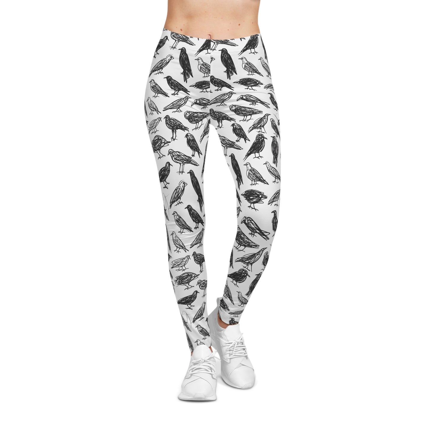 Doodle Raven Leggings