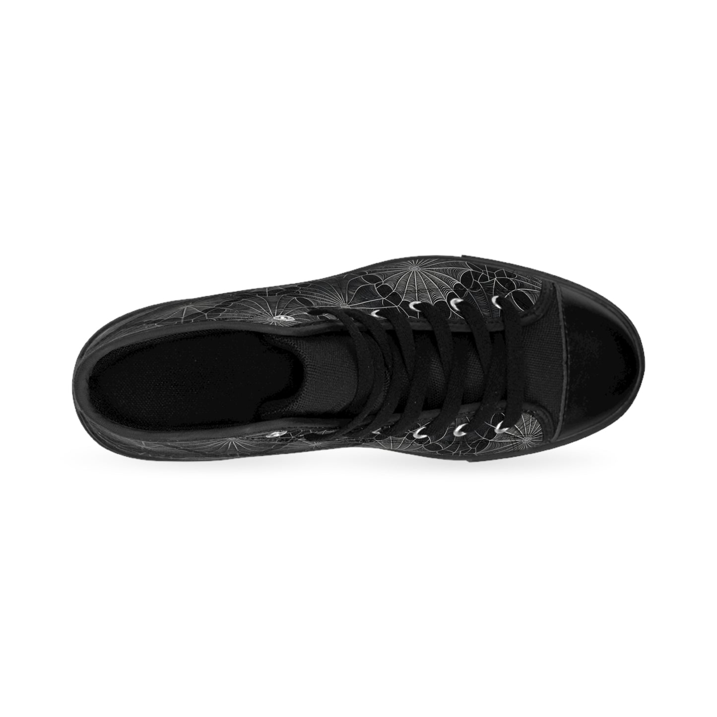 Dark Spiderwebs - Women's Classic High Top Sneakers