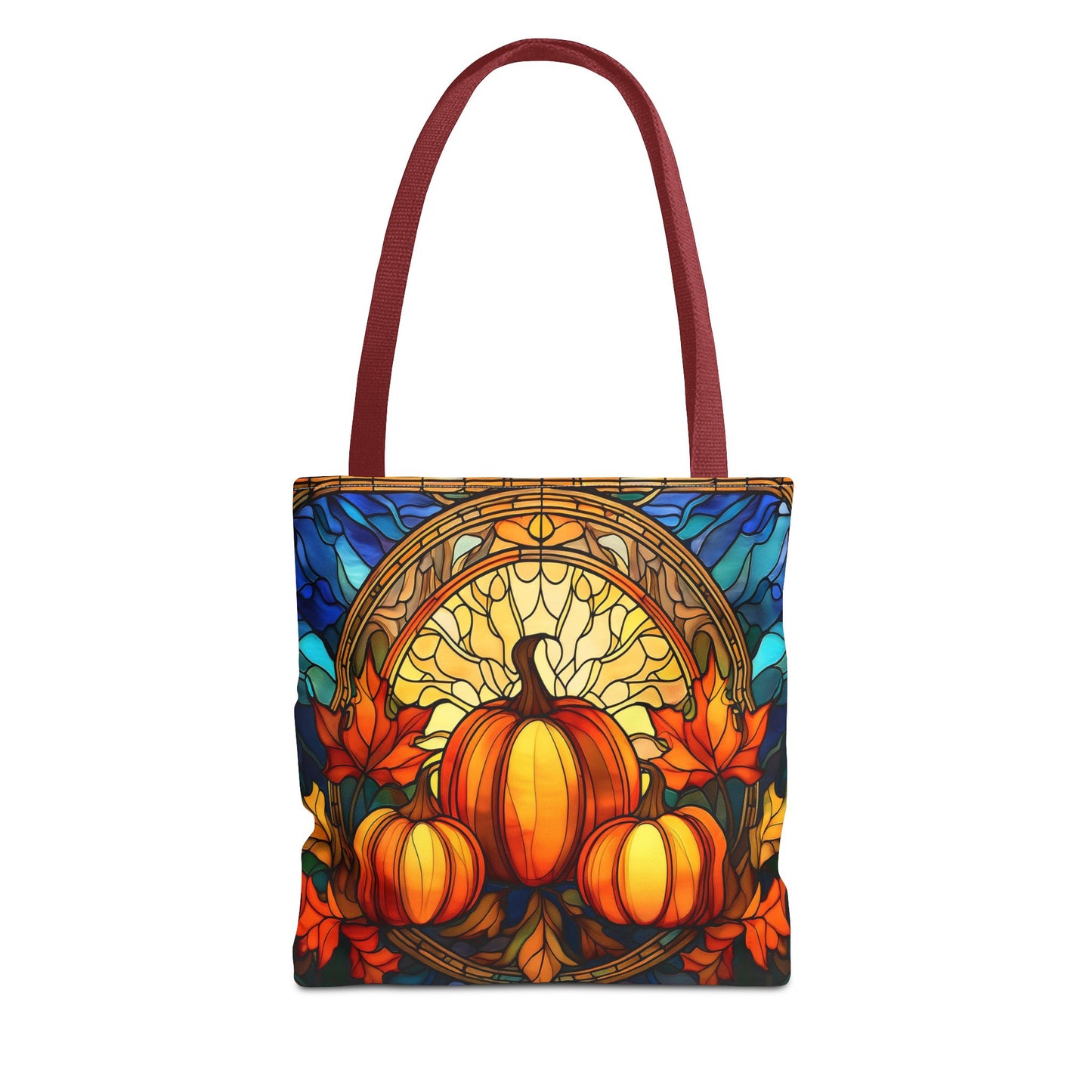 Stained Glass Style Pumpkins Tote Bag