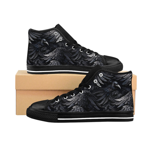 Dark Ravens - Men's Classic High Top Sneakers