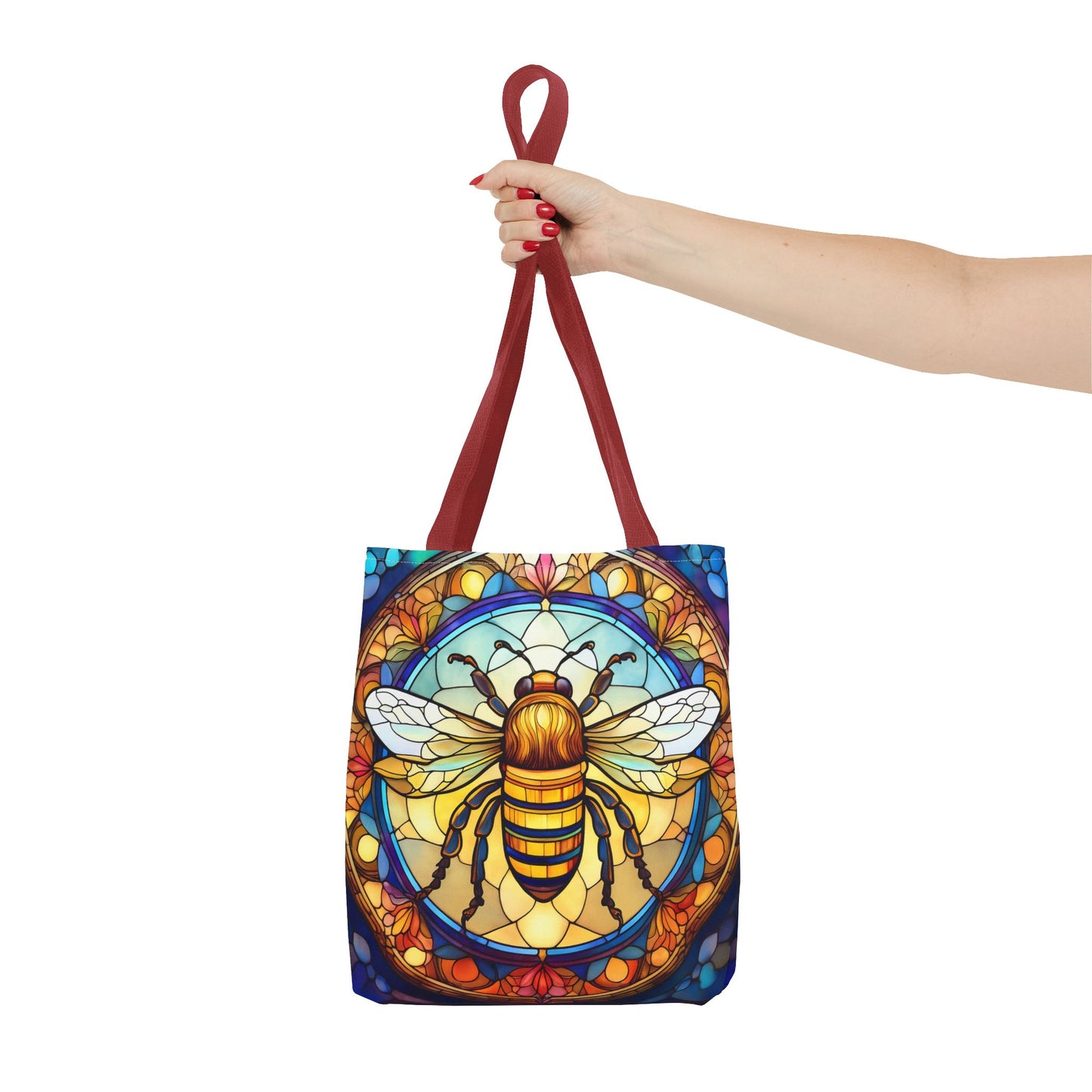 Stained Glass Bee Tote Bag